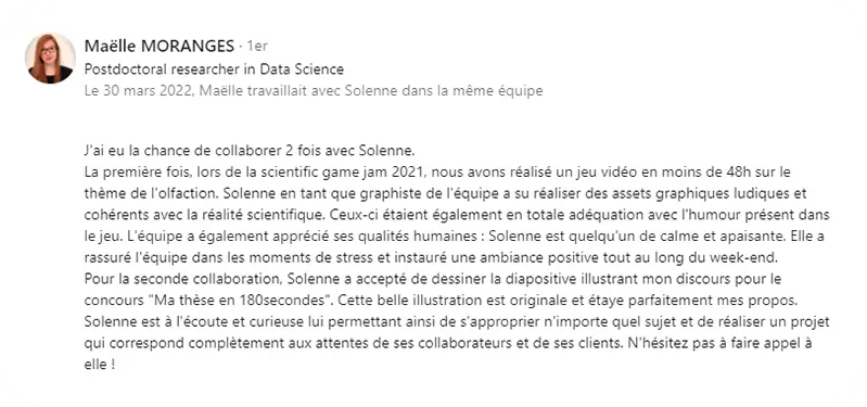 Avis Maëlle Moranges