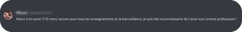Avis élève anonyme 1